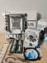 Комплект LGA2011v3 X99M Plus, 16 Gb DDR4, E5-2620v3, кулер JF100 ARGB