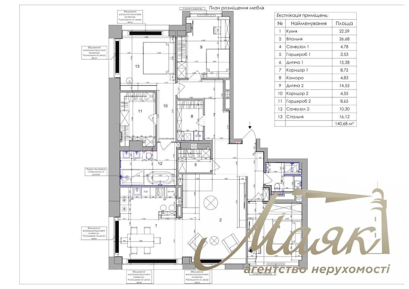 Продаж нової 4к квартири ЖК Бульвар Фонтанів, Саперное Поле 3