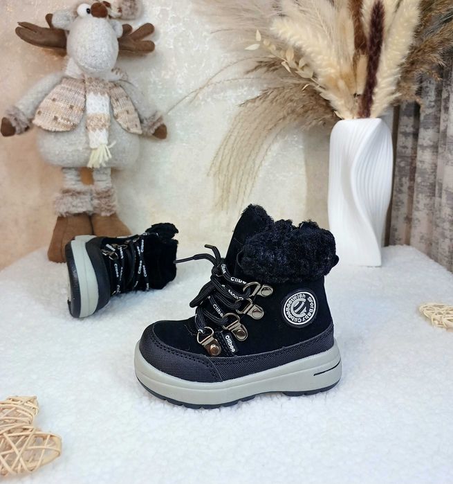 Дитячі зимові черевики Clibee 21 22 23 24 25 26 27 для хлопчика чоботи
