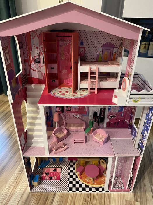 DUŻY domek dla lalek z windą