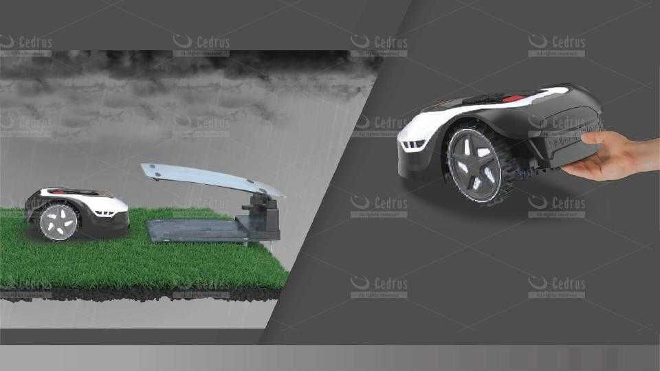 Robot Koszący Cedrus c-mow M10 do 1000m2 daszek