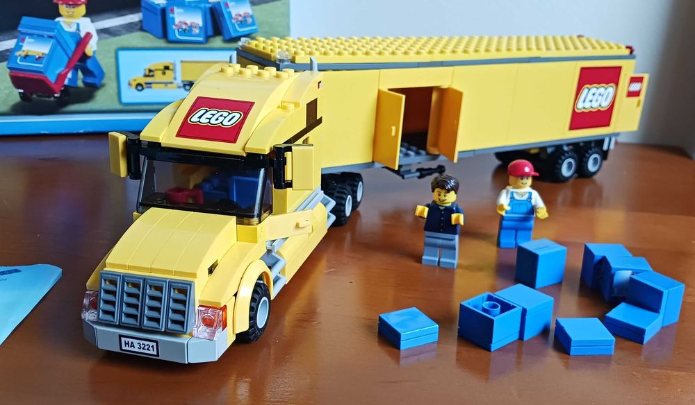 Lego City 3221 Żółta Ciężarówka TIR + pudełko + instrukcja