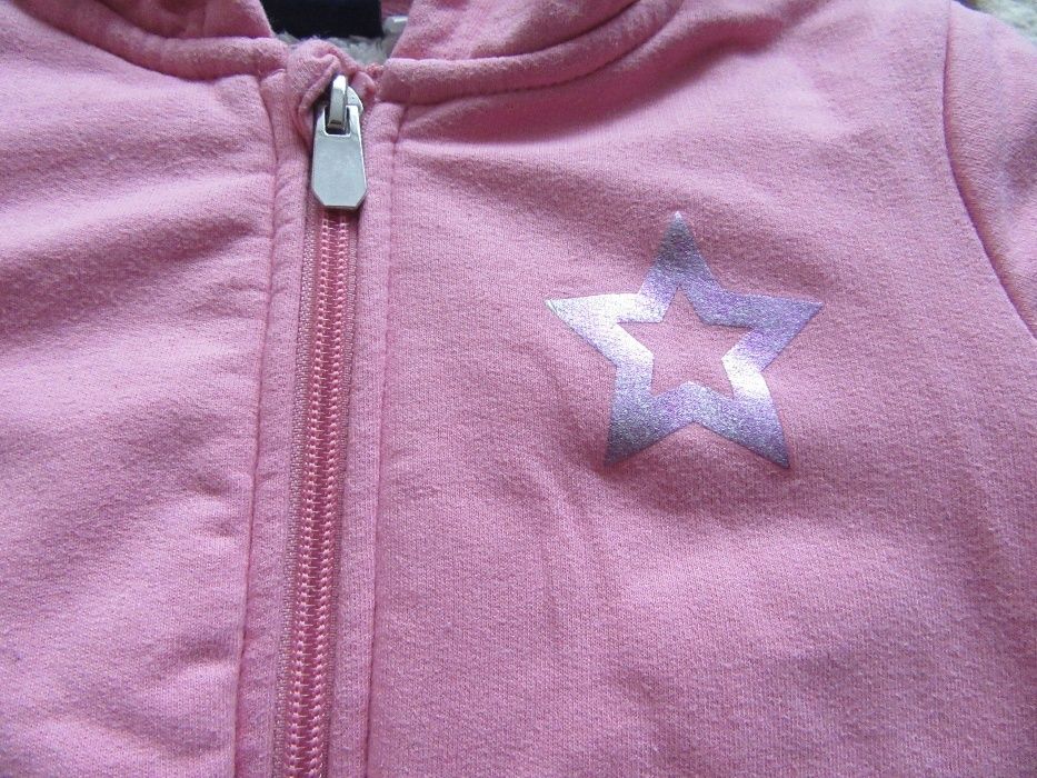 Bluza / kurtka ocieplana jak nowa dziewczęca rozmiar 86/92