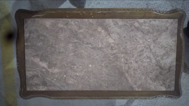 Mesa de centro para sala com pedra mármore