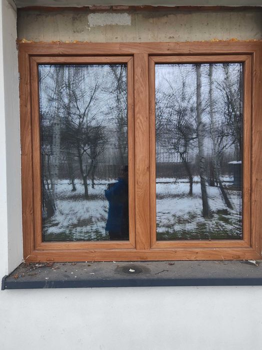 Okno dwuskrzydłowe, trzyszybowe