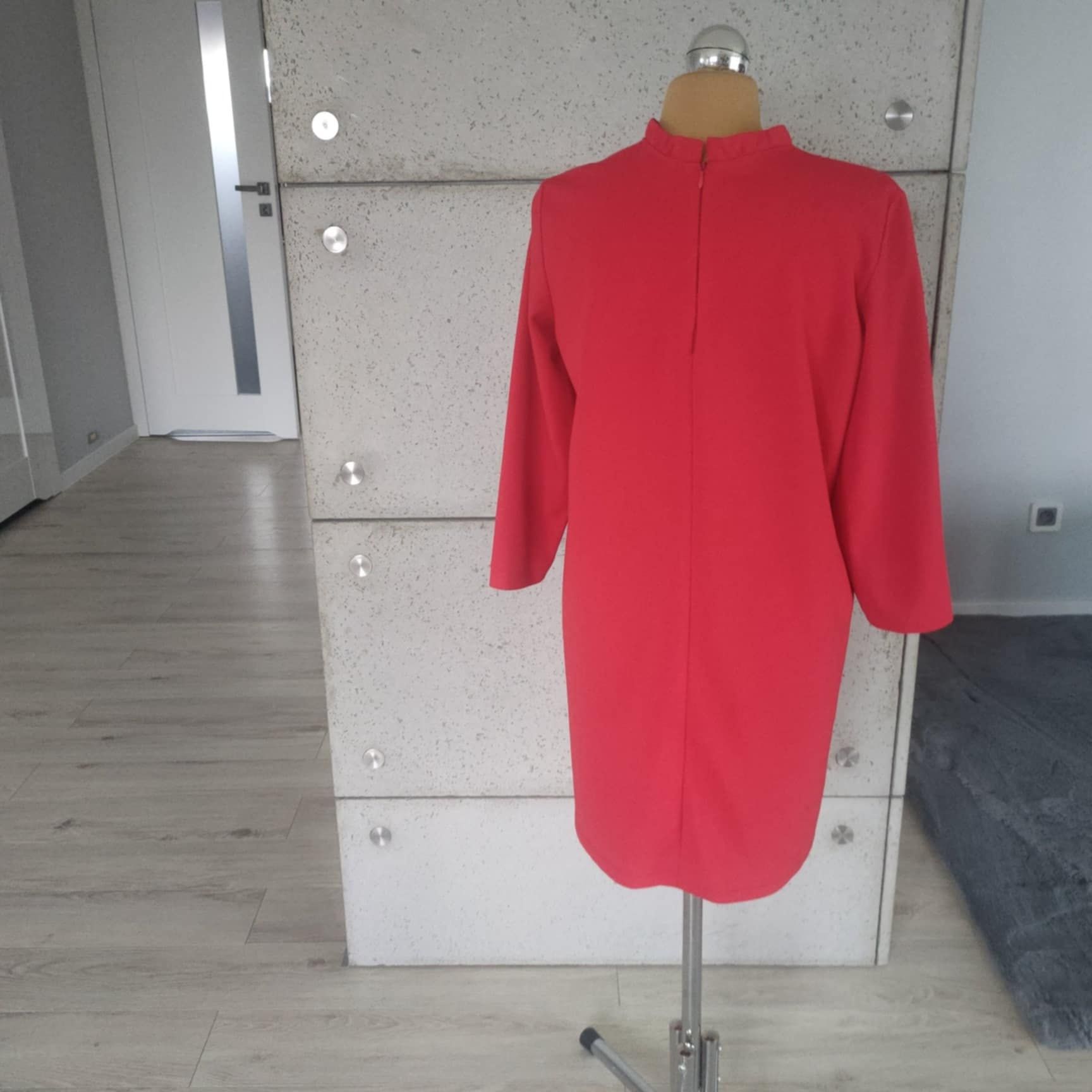 Czerwona tunika sukienka mohito s 36 ze stójką elegancka