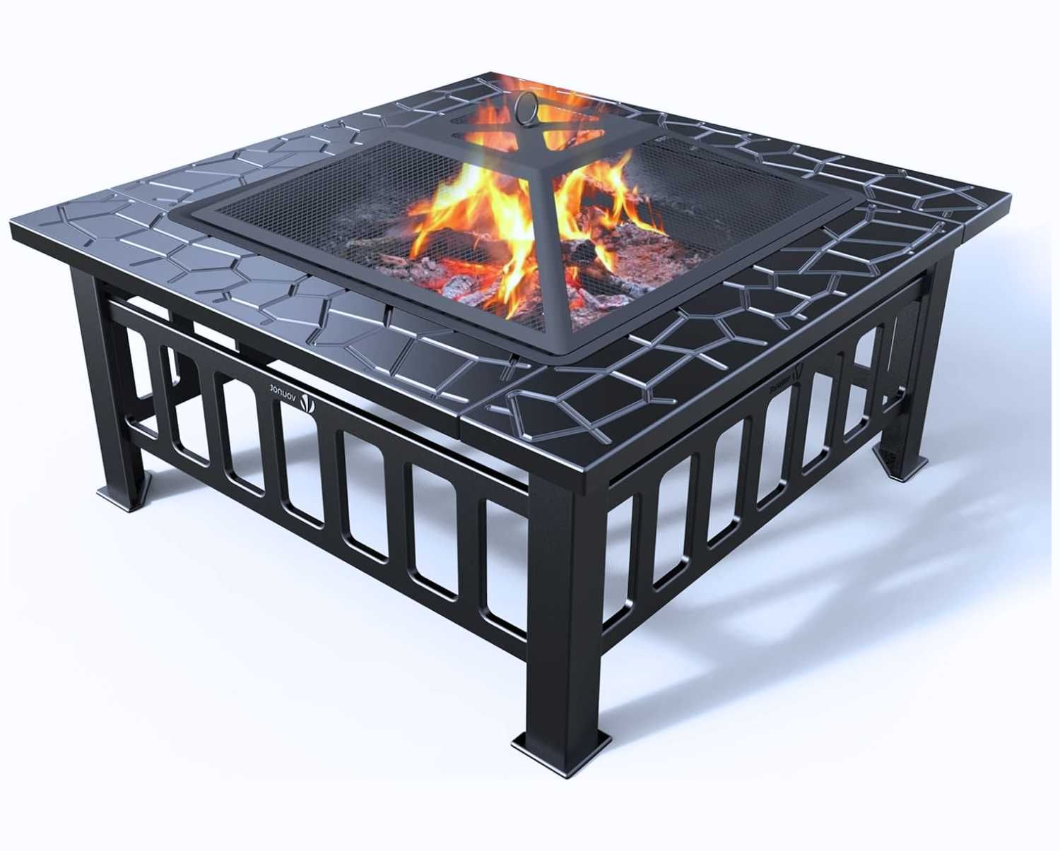 DUŻE Palenisko Grill Ruszt Grillowania 81x81x45cm + Akcesoria GRATIS