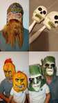 Máscaras ótima qualidade para Halloween e carnaval