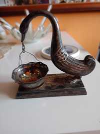 Zaparzacz do herbaty Gęś figurka srebro Wietnam 900