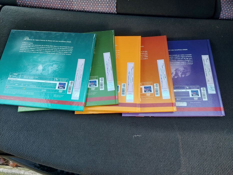 DVDs com Livros Disney colecção completa