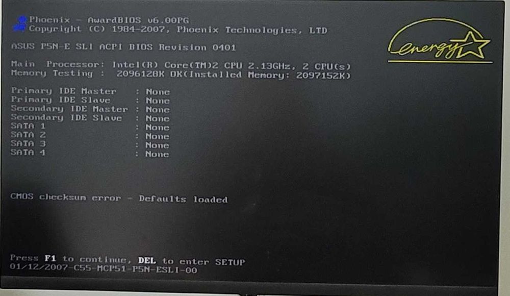 Płyta główna Asus P5N-E SLI, 2GB RAM, CPU CORE 2 DUO