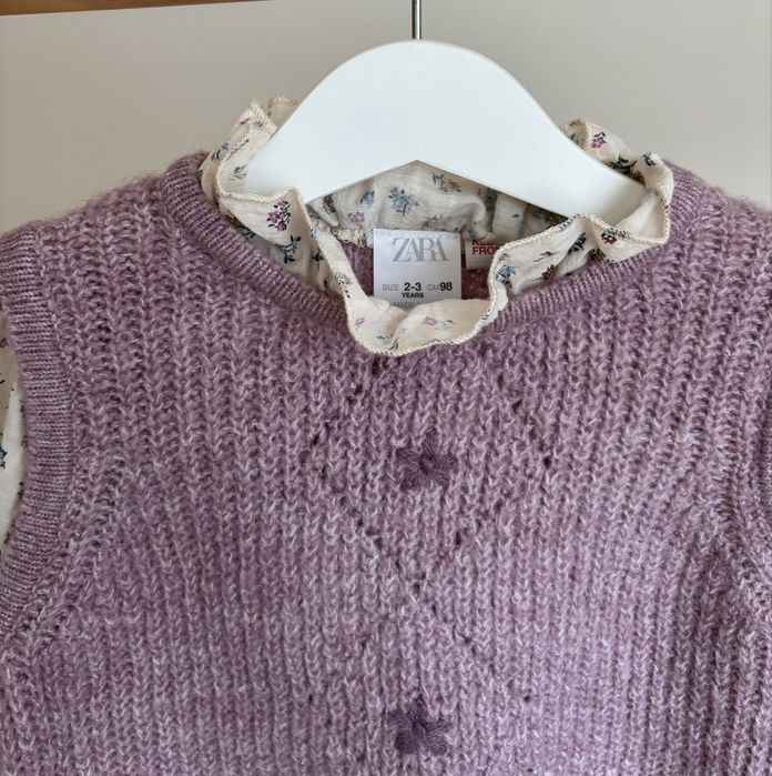 Colete com mangas de blusa