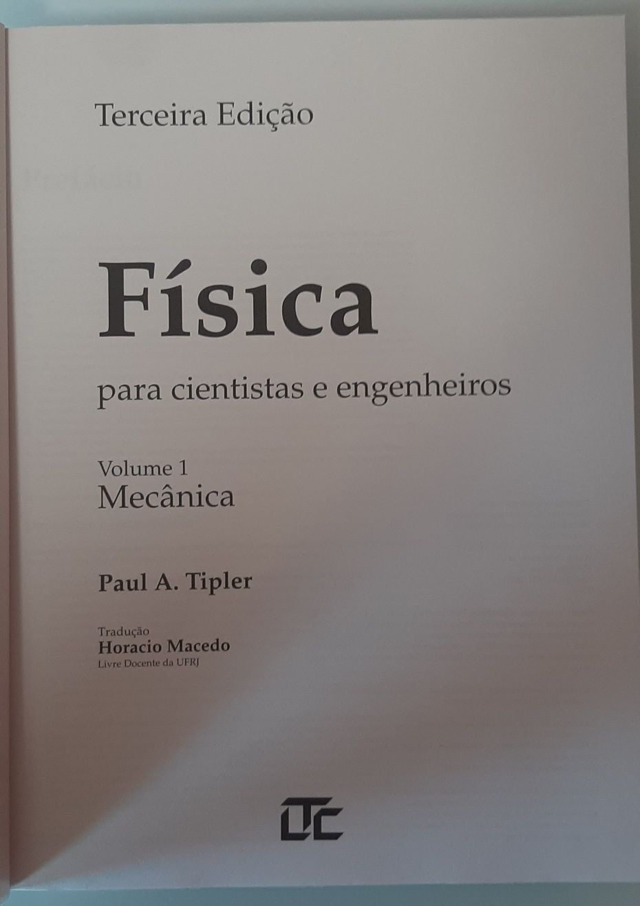 Física para engenheiros e cientistas, Paul Tipler