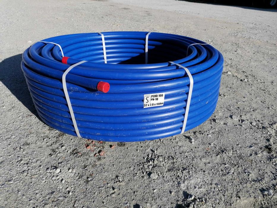 Rura wodna wodociągowa PE 100 fi 32 x 2,0 woda PN10 ciśnieniowa