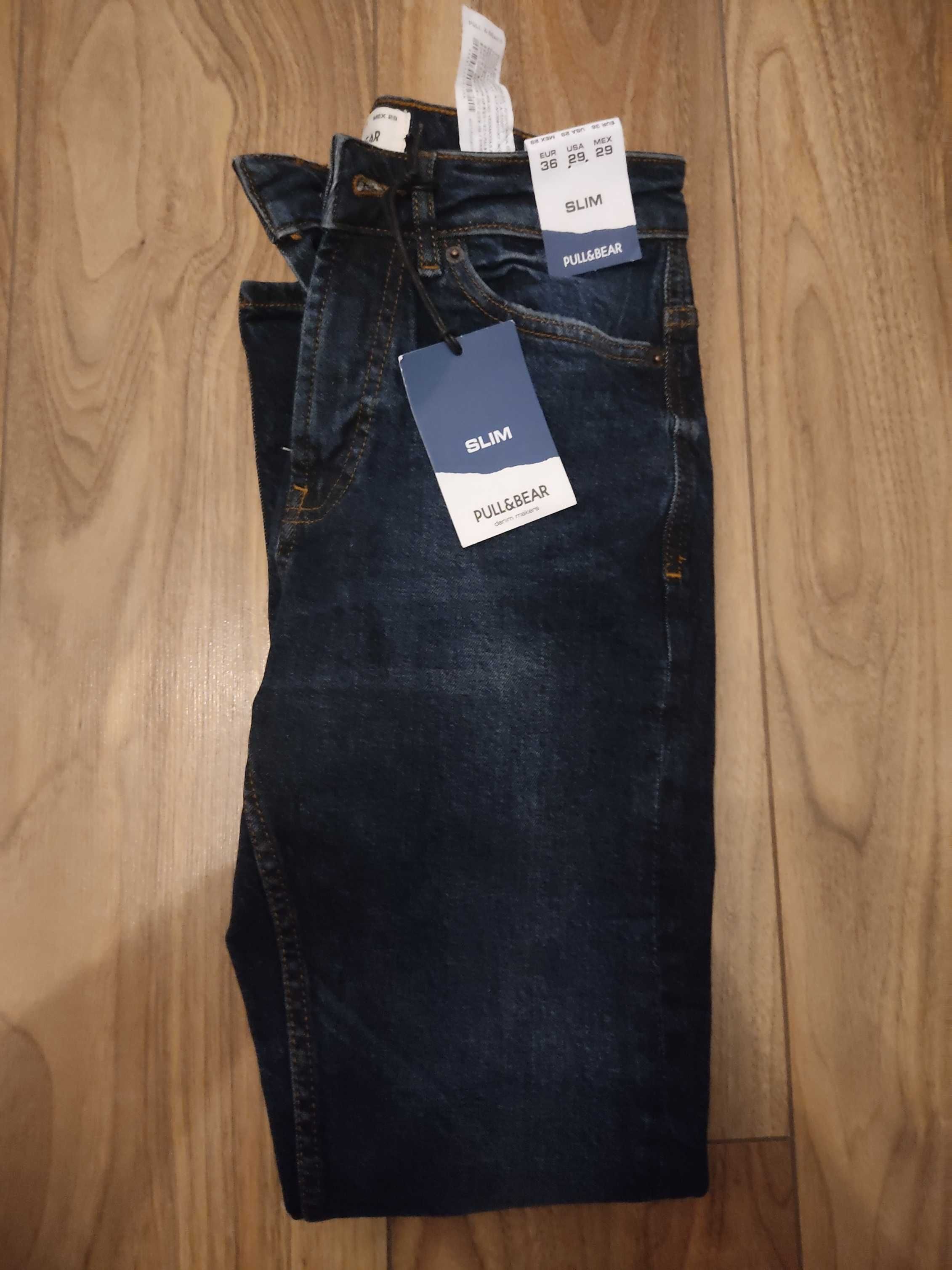 Nowe jeansy Pull&Bear slim r.36