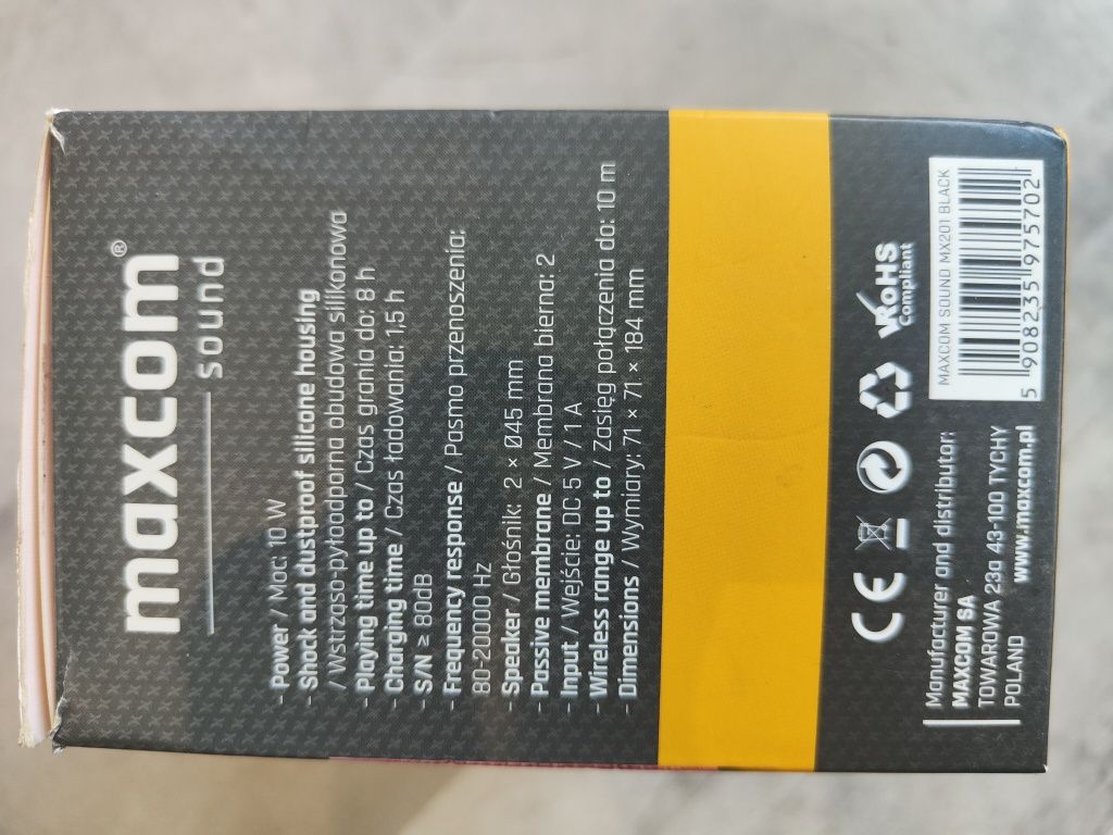 Głośnik MAXCOM MX 201 KAVACHI wodoodporny