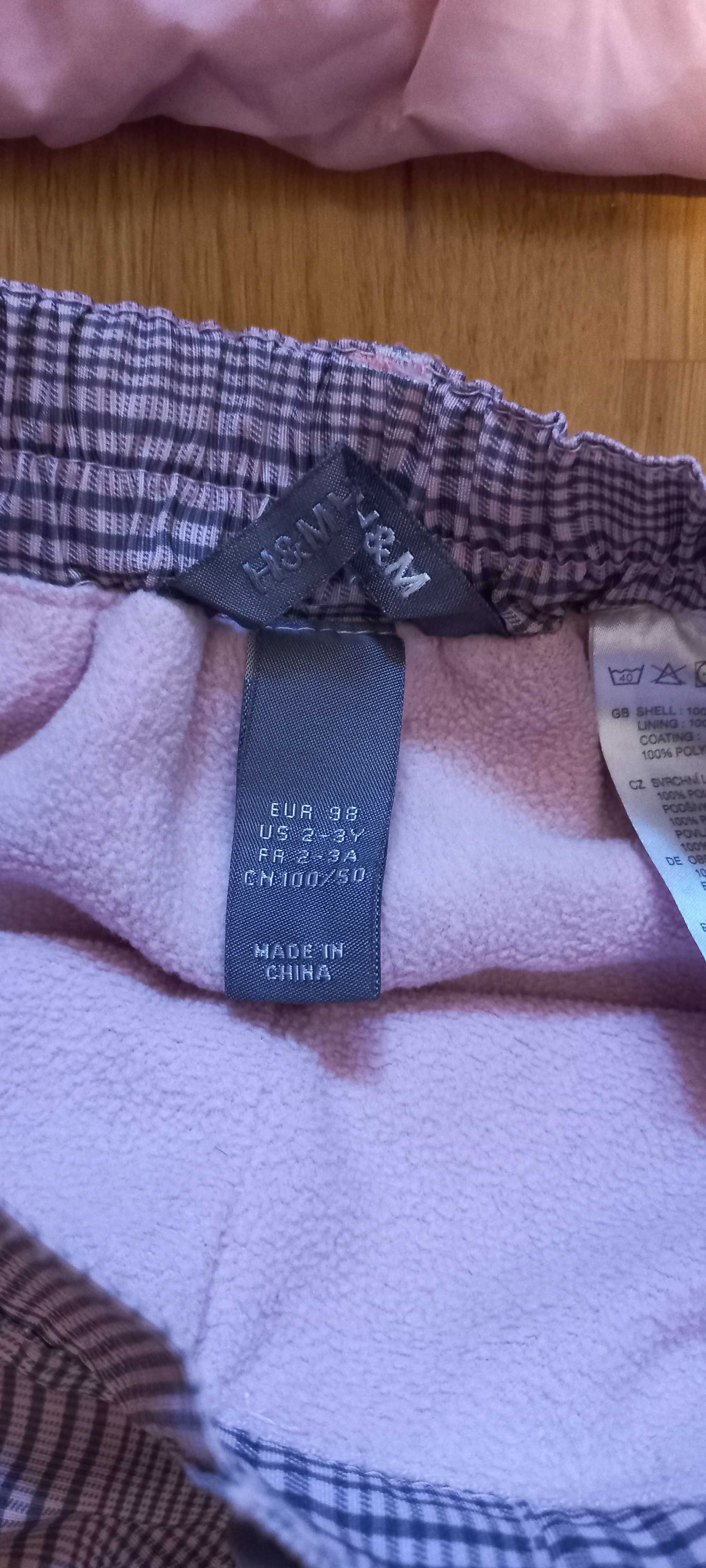 Kurtka Benetton i spodnie H&M zimowe w stanie idealnym 92-98r. 2-3let