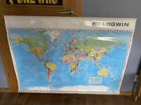 Mapa świata na ścianę wym. 95cm/130cm