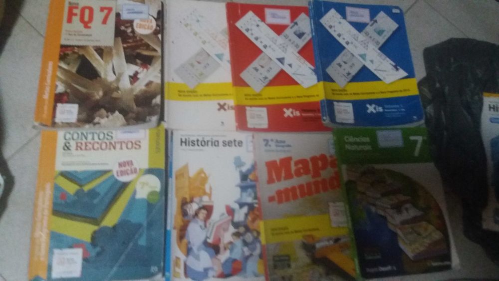 7 ano livros várias disciplinas