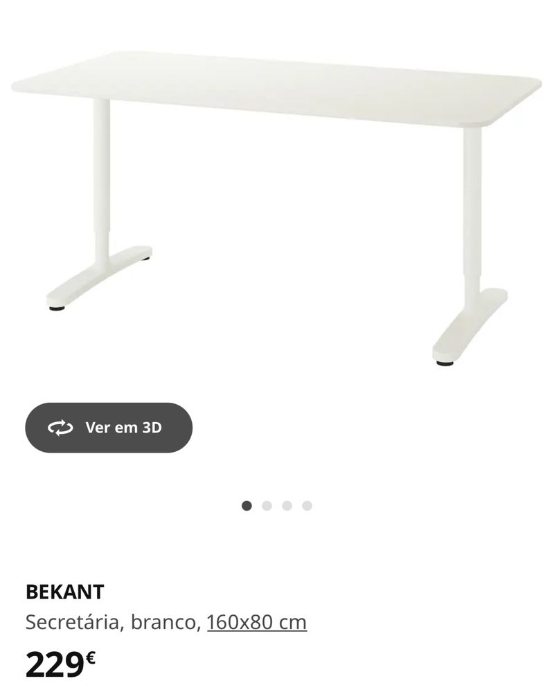 Secretaria Bekant IKEA 1,60x0,80