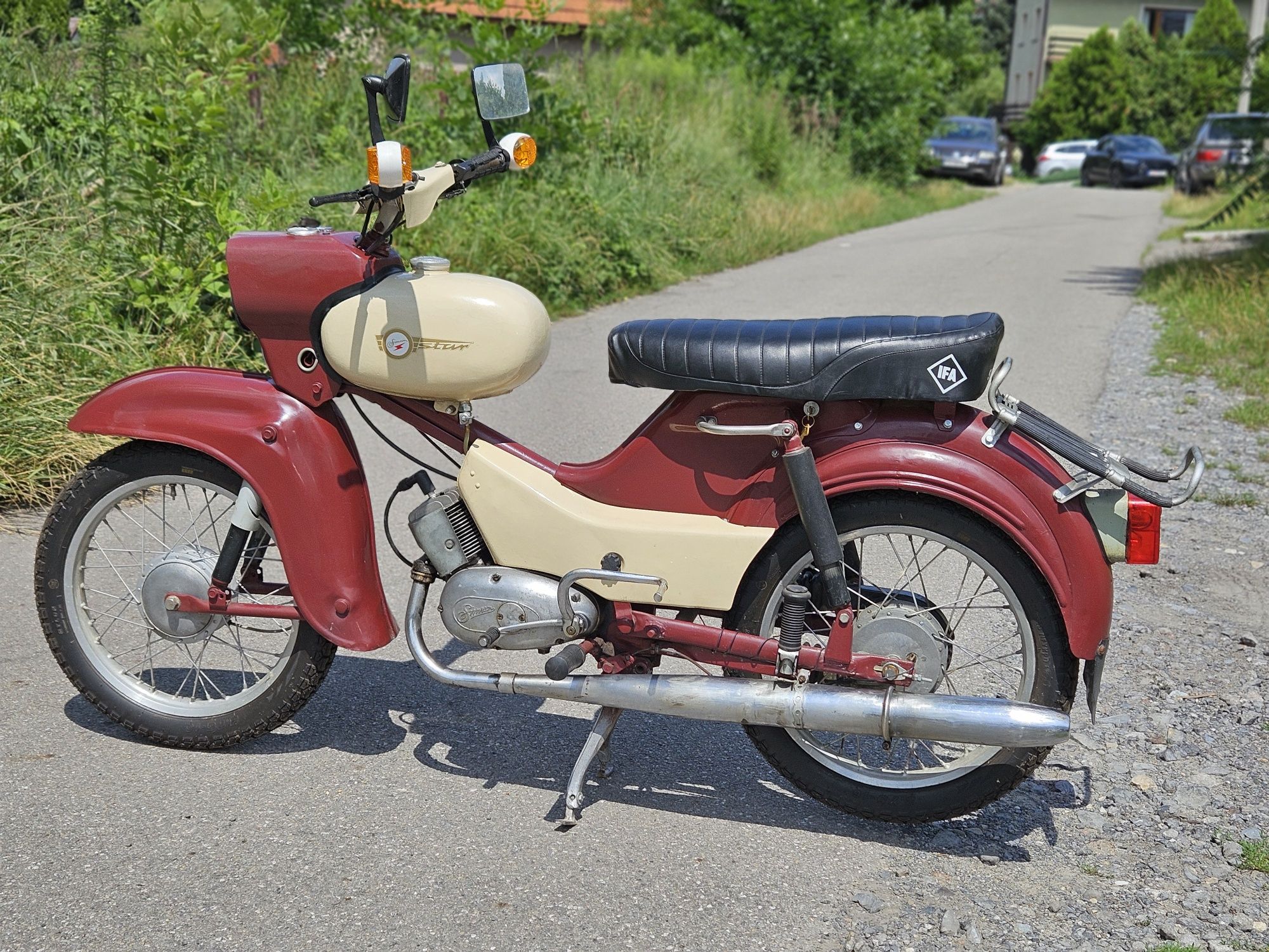 Simson SR4 - 2 Star (szpak) duża motorynka Komar schwalbe kolekcja