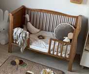 Łóżeczko niemowlęce Noble Cot vintage 120×60 2w1