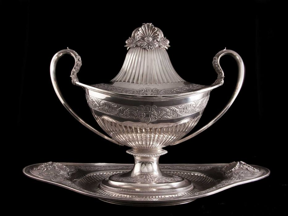 Samovar em Prata Antiga