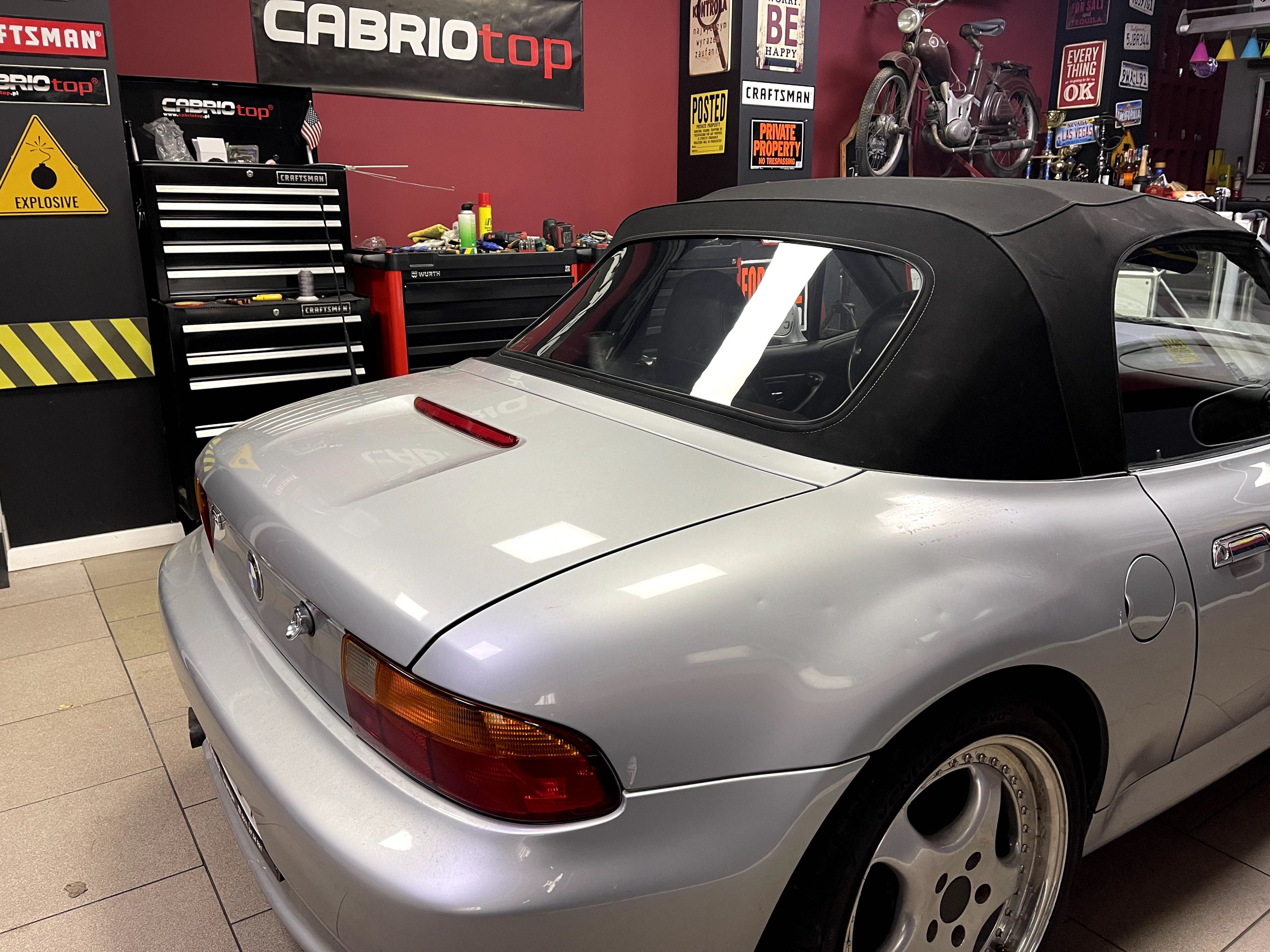 BMW Cabrio seria 1 2 3 6 F12 F23 E88 Z3 E36 dach szyba naprawa