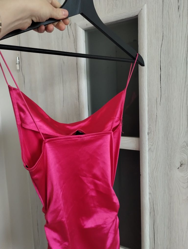 Imprezowa sukienka obcisła h&m XS z drapowaniem