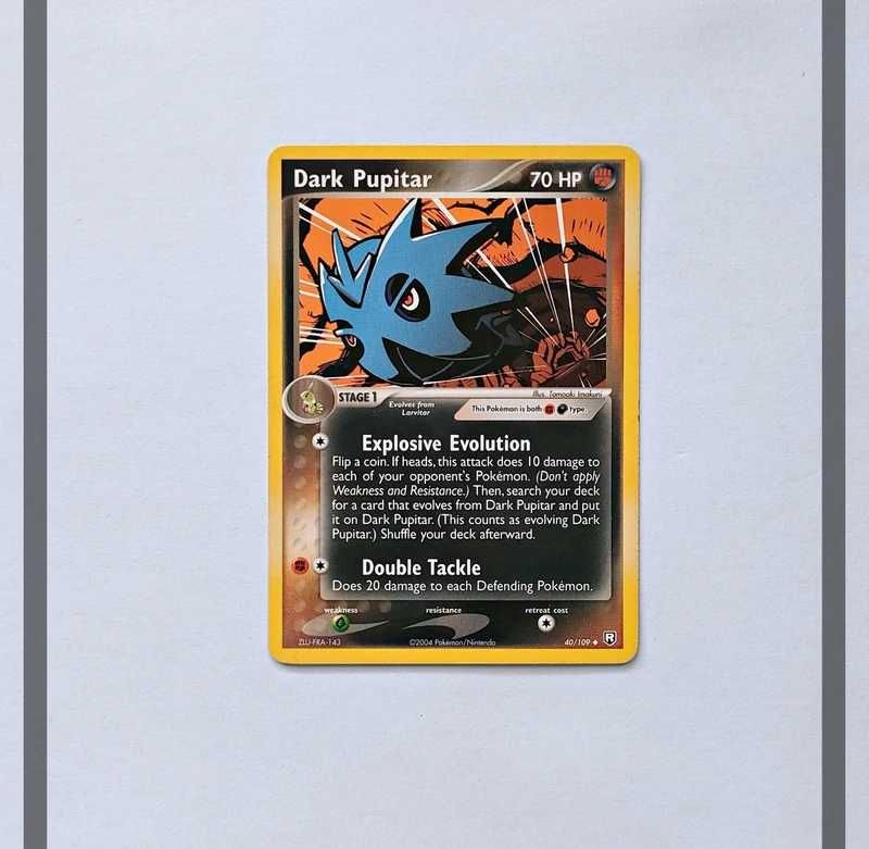 Dark Pupitar 40/109 TRR Pokemon ENG-NM