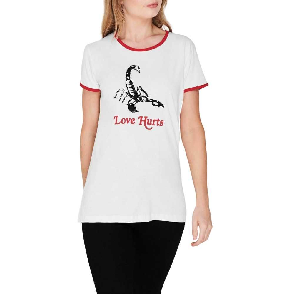 T-Shirt Swallows & Daggers Scorpion Love Hurts Senhora Original Nova