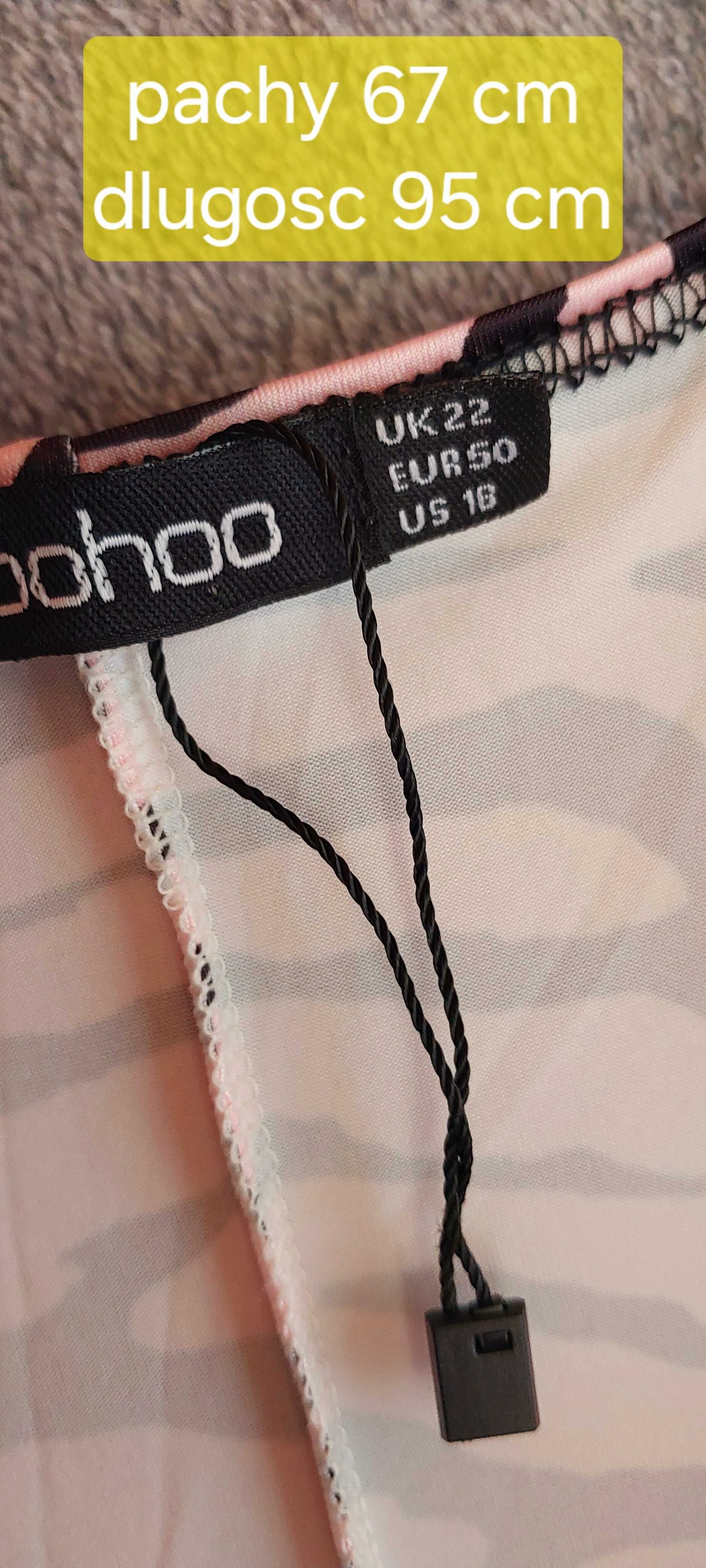 Sukienka zebra dekolt kopertowy