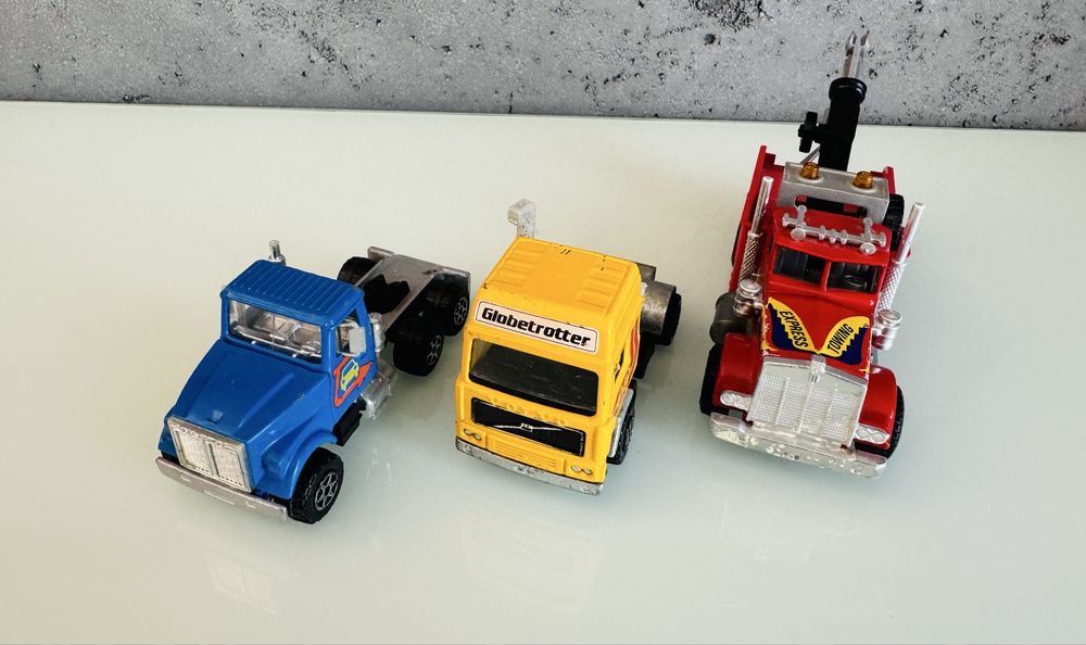 Majorette - zestaw 3 ciężarówek w skali jak Matchbox SuperKings