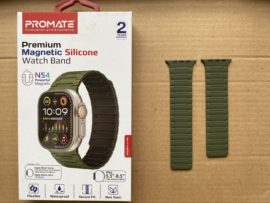 Магнітний силіконовий ремінець Promate для Apple Watch