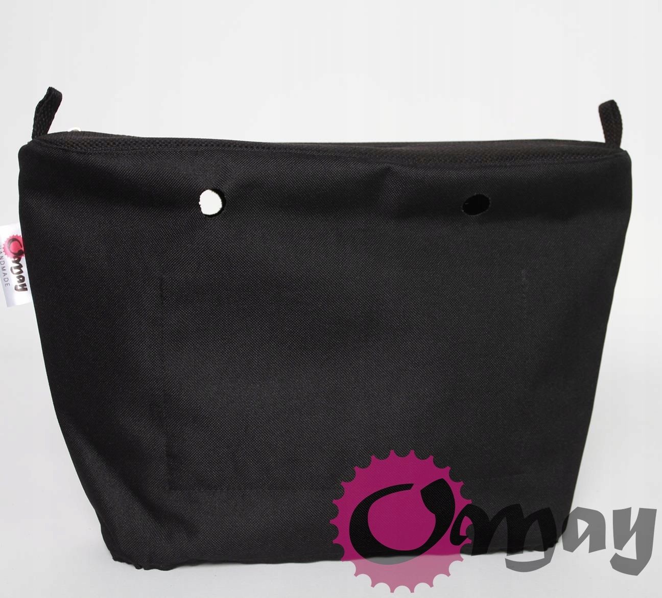 EFEKTOWNY Organizer OBAG STANDARD czarna struktura 2 kieszenie OMAY