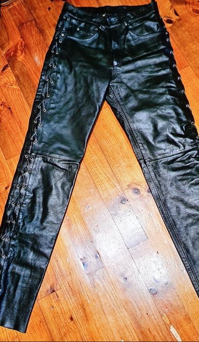 Motocyklowe skorzane spodnie  rozmiar 48