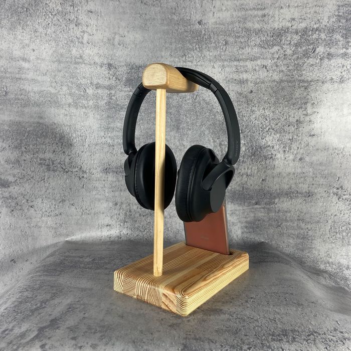HandMade Підставка для навушників + підставка для телефону wood Loft