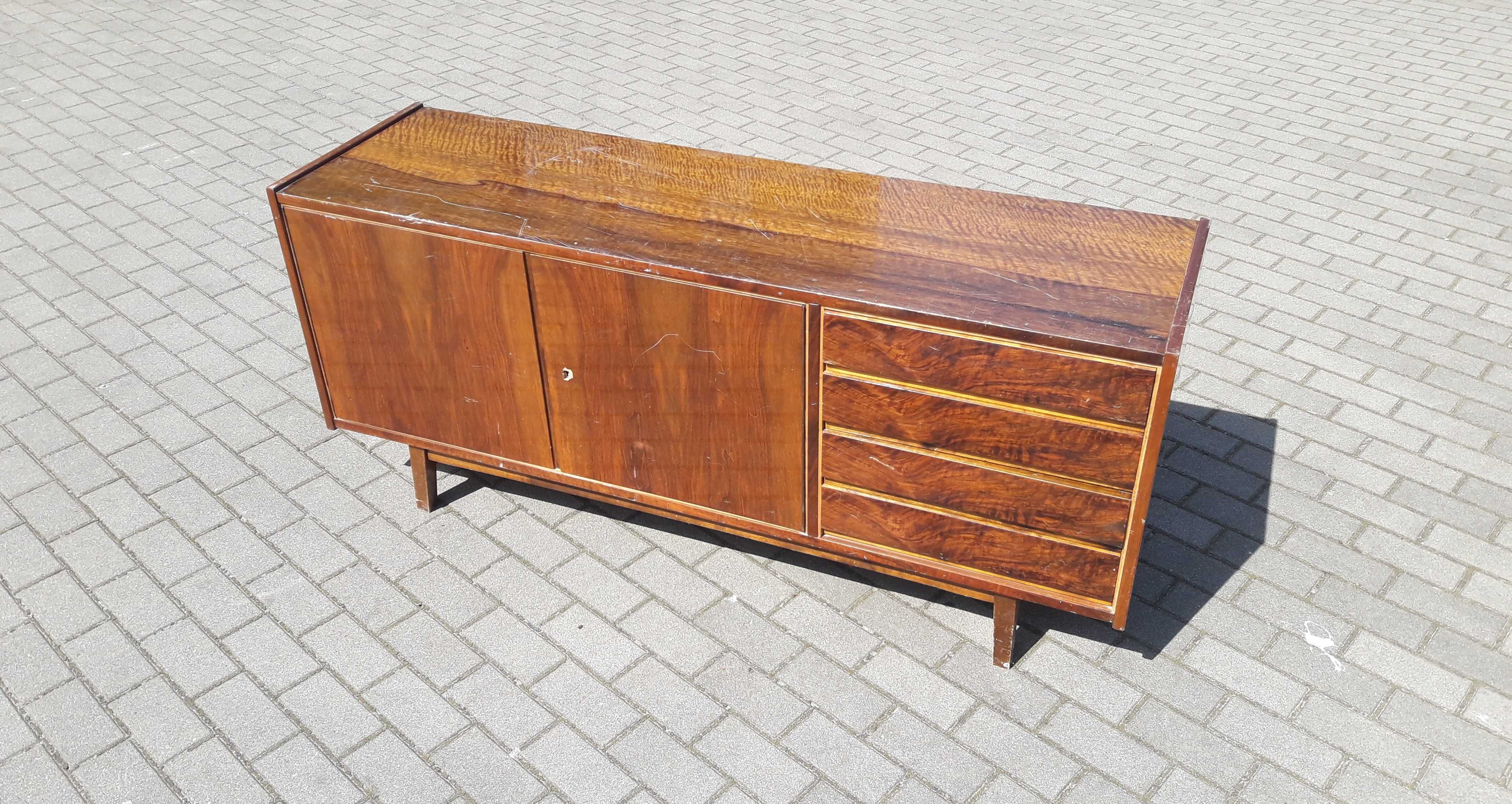 Komoda Sideboard S.Albracht PRL Bydgoskie F.M  design lata 60 70