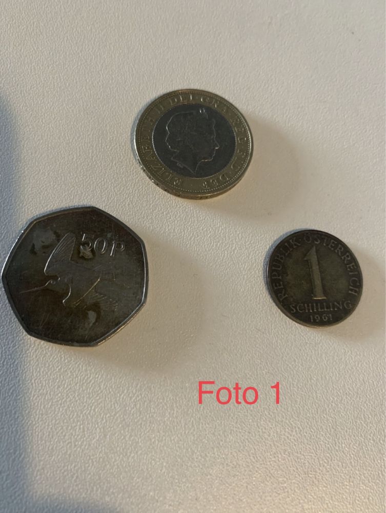 Varias moedas de valor