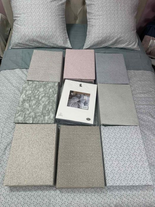 Різномалюнкові комбіноване фланелеві комплекти постільної білизни L&M