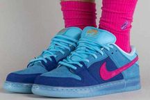 Чоловічі кросівки Nike SB Dunk блакитний з синім nkd36 ХІТОВА ПАРА