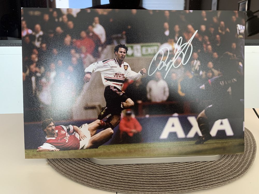 Ryan Giggs autograf zdjęcie Arsenal FA Cup 1999 + certyfikat