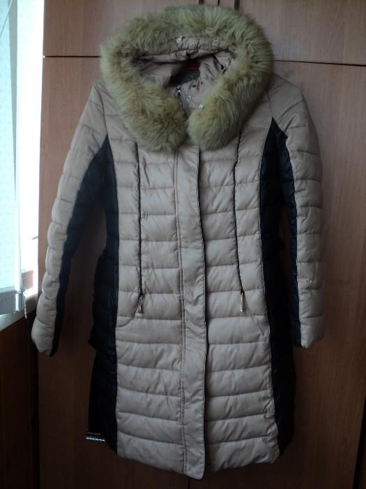 Зимнее женское пальто (холлофайбер)+сумка+рукавички+шапка