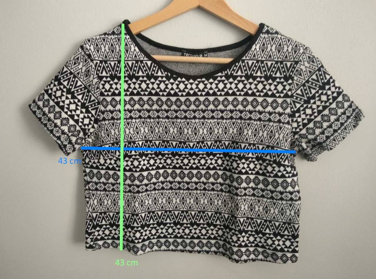 Top - wzór - oversize