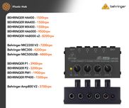 НОВІ Behringer HA PP MA MX 400 AMP800 8000 v2 6000 P1 P2 PM1