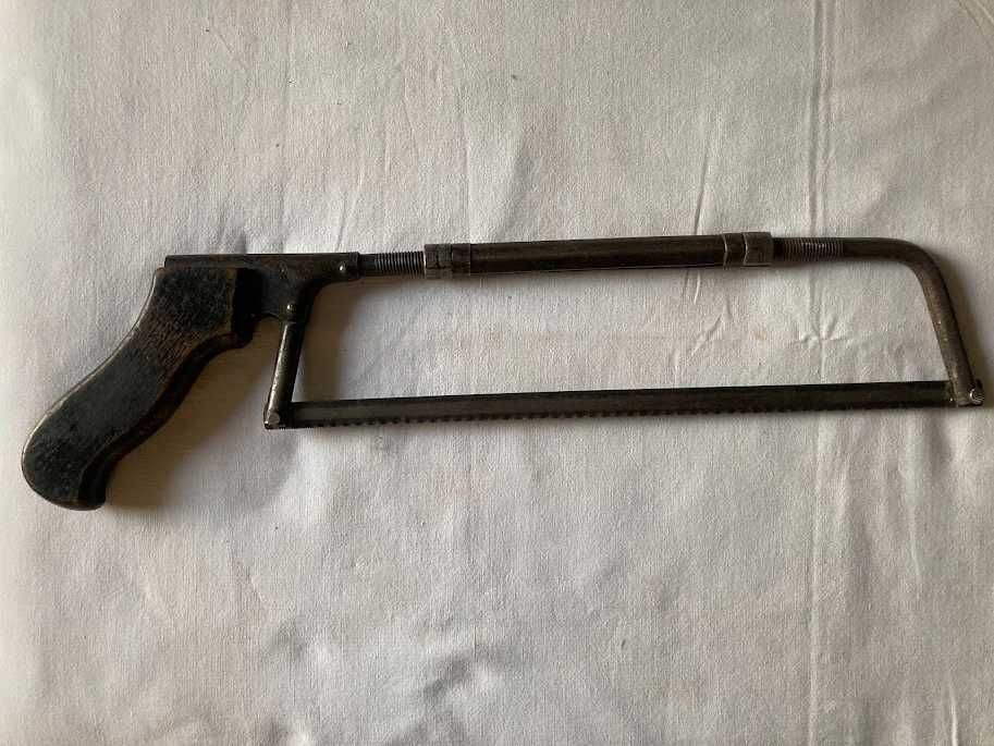 Piła ręczna ramowa kabłąkowa do metalu nożówka PRL regulowana zabytek