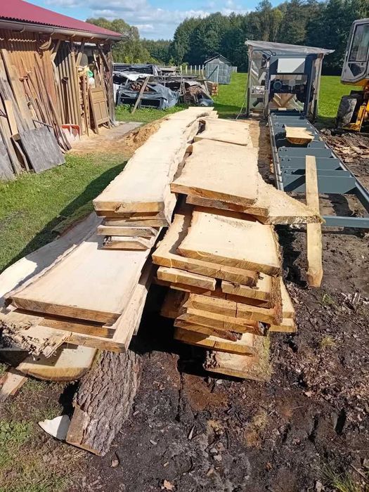 FOSZTY deski brusy DĄB  5cm stolik meble schody STÓŁ - TANIO  4m i  5m