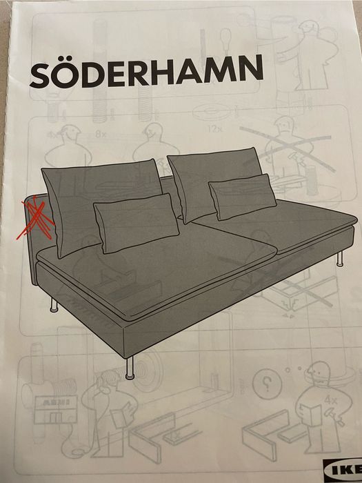 SODERHAMN pokrycie oparcia