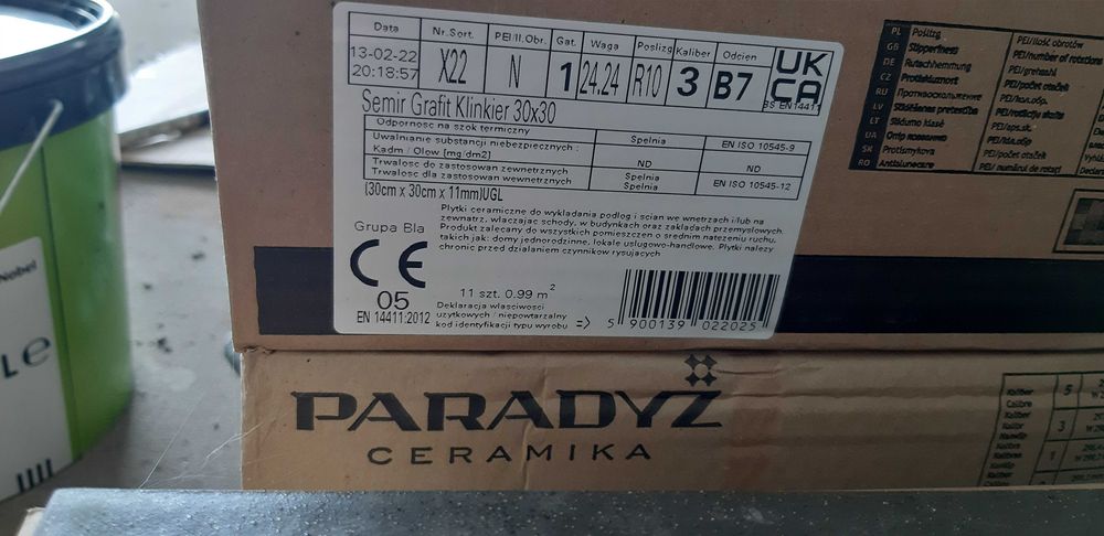 Płytki Paradyż semir grafit klinkier 30×30