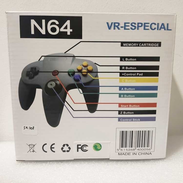 Comando Pad Tipo Nintendo 64 N64 Compatível Novo e em caixa